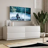 2.05.02.030.1 МАЛЬТА комод 4 ящика 160х54 белый RU