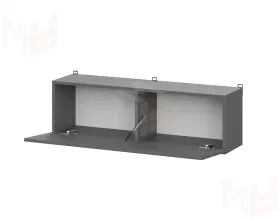 Шкаф навесной Денвер Графит серый