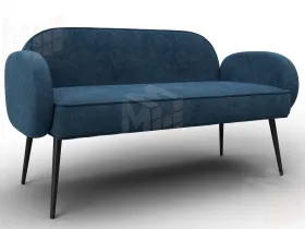 Диван прямой Лига-086 ( BRUT 11 синий )