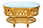 Столик из ротанга «Черчилль» овальный