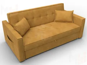 Диван прямой Лига-104 (160) ( BRUT 10 желтый )