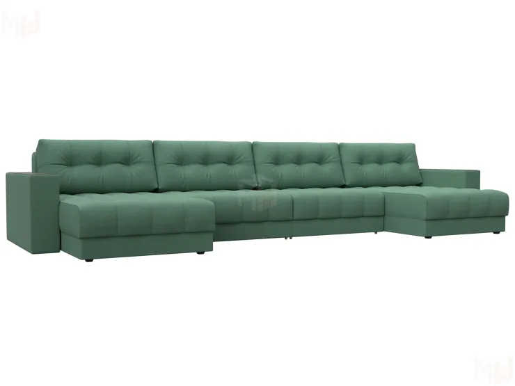 Диван П-образный с декором Лига-049 НПБ Лонг