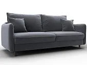 Диван прямой Лига-064 НПБ ( SEVEN 17 серый )