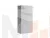 Шкаф Челси 2-х ств с антресолью (белый/белый глянец)
