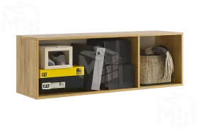 Антресоль Бери  трехдверная дуб крафт золотой/графит