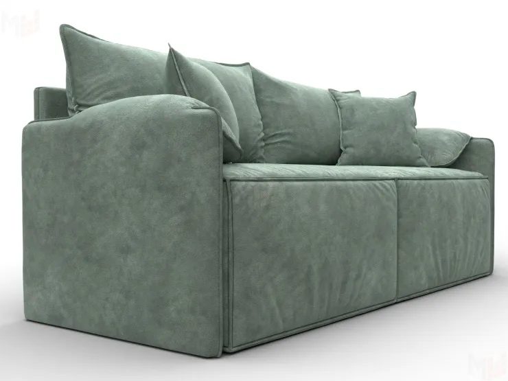 Диван прямой модульный Лига-106 ( BRUT 08 зеленый )