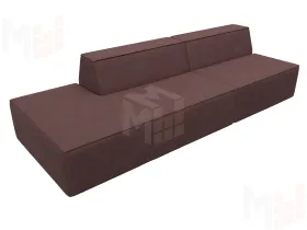 Диван прямой модульный Монс Модерн левый ( JOLY 09 бордовый )