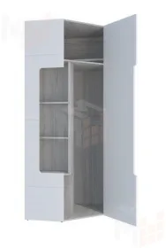 Шкаф угловой с полками Палермо-3_Ю ШК-017