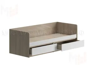 Детская кровать Челси 0,8 сонома/белый глянец