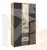 Шкаф Белла 3-х створчатый (дуб крафт/графит)