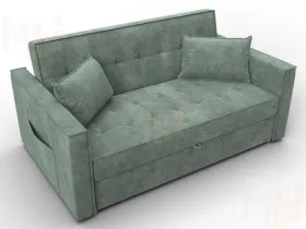 Диван прямой Лига-104 (140) ( BRUT 08 зеленый )