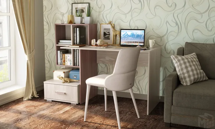 Компьютерный стол ПКС-10 Шимо светлый-Шимо темный