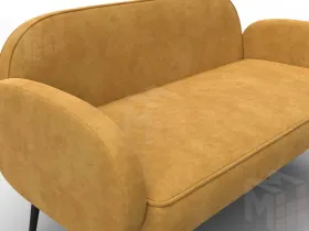 Диван прямой Лига-086 ( BRUT 10 желтый )