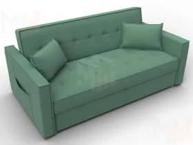 Диван прямой Лига-104 (160) ( Амур 11 зеленый )