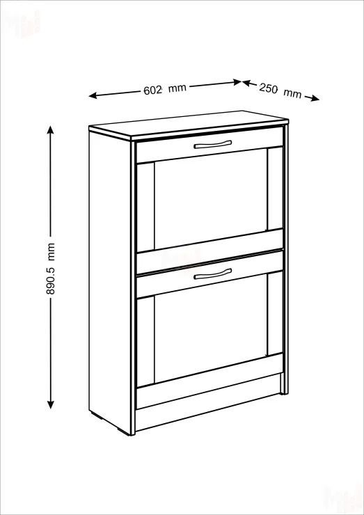 Тумба для обуви Сириус 60*89 белая