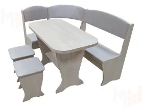 Кухонный уголок Весна с раскладным столом (ясень шимо)