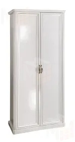 Шкаф Натали 2-дверный без зеркал белый глянец