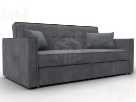 Диван прямой Лига-104 (160) ( BRUT 16 темно-серый )