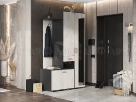 Прихожая Лира (Графит/крафт белый)