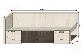 Детская мебель Фанки Тайм, композиция № 6