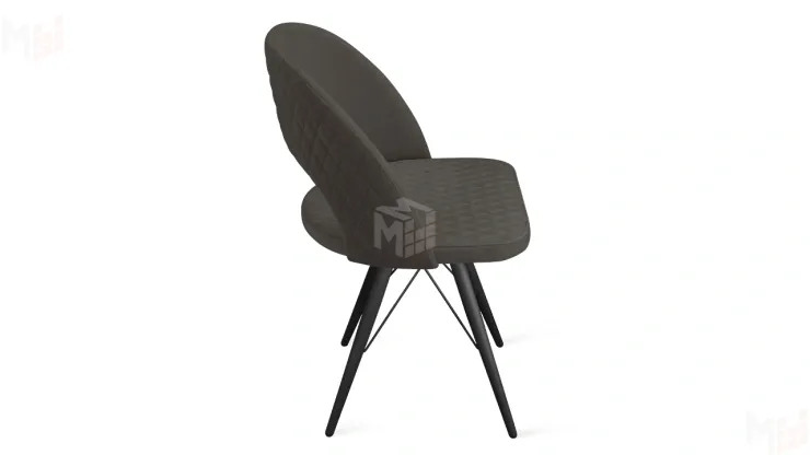 Стул Гэтсби К3 Черный муар, Велюр Confetti Stone