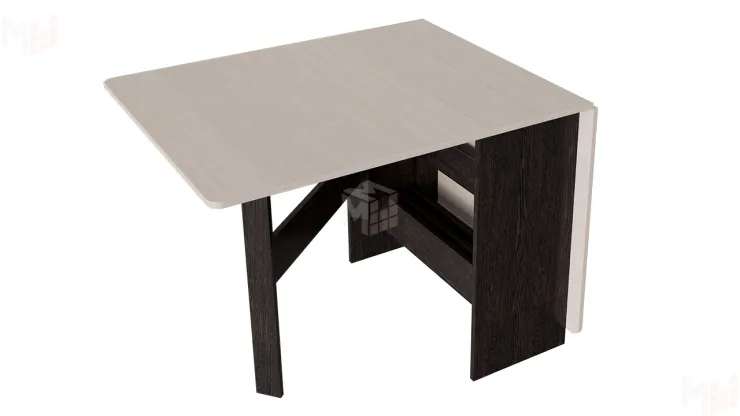 Стол-книжка тип 2 Антрацит/Дуб крафт белый