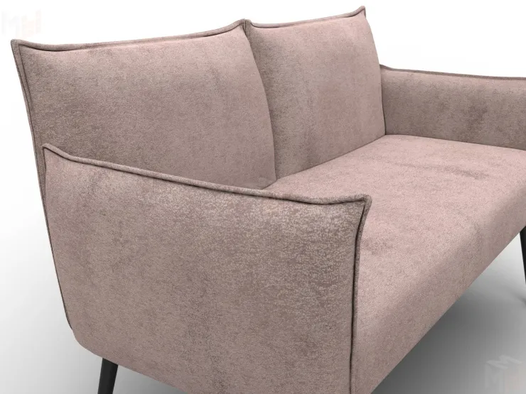 Диван прямой Лига-083 ( велюр TOWER 05 бежевый )