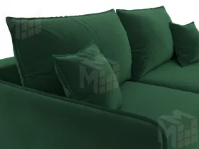 Диван прямой Лига-064 НПБ ( SEVEN 626 зеленый )