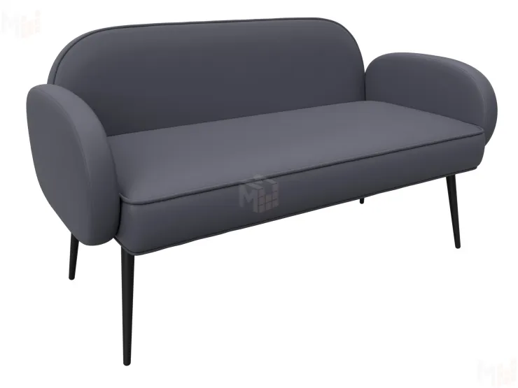 Диван прямой Лига-086 ( GRIFON 15 серый )