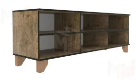 Тумба под ТВ Копенгаген с нишей (дуб самдал/серый графит)