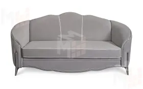 Диван Гравита 3х местный серый серебро