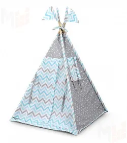 Вигвам зигзаг небесный/звездопад на сером