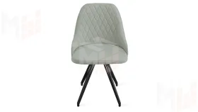 Стул Гранд К4 Черный муар Велюр Confetti Silver