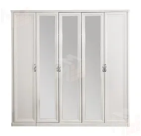 Шкаф Мишель 5-дверный белый матовый