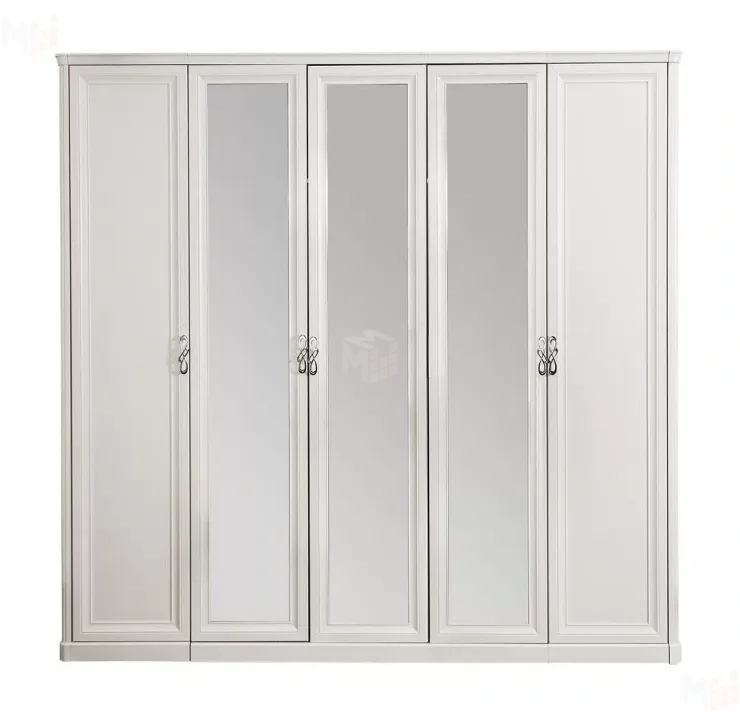 Шкаф Мишель 5-дверный белый матовый