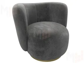 Кресло Лига-072 ( велюр TOWER 10 серый )