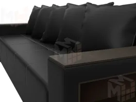 Диван прямой Дубай Лайт ( Черный )