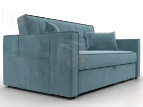 Диван прямой Лига-104 (140) ( SEVEN 113 бирюзовый )