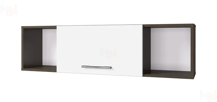 Полка навесная Ненси 1200 (венге/белый)