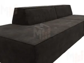 Диван прямой модульный Монс Модерн левый ( BRUT 17 коричневый )
