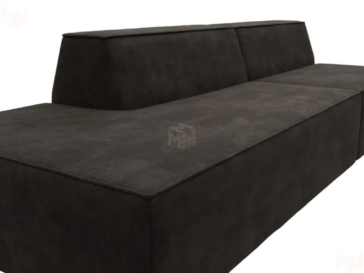 Диван прямой модульный Монс Модерн левый ( BRUT 17 коричневый )