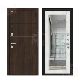 Входная металлическая дверь Флэт Kale  Almon/Bianco 