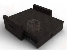 Диван прямой Лига-104 (140) ( BRUT 17 коричневый )