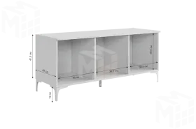 Тумба Зефир  115.01 белое дерево/пудра розовая (эмаль)