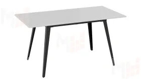 Стол обеденный Равенна Тип 1 Черный муар, Белый бетон