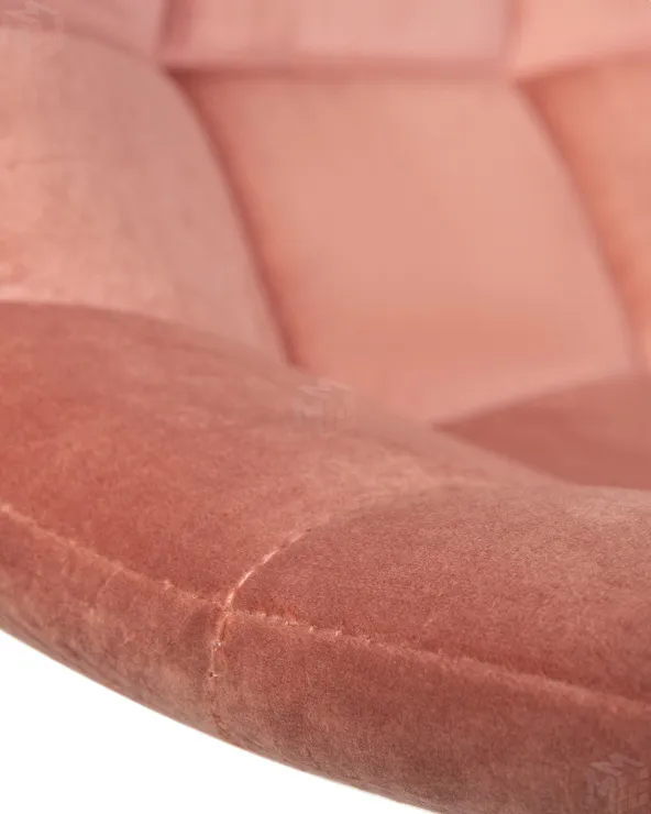 Стул барный DOBRIN TAILOR WHITE (пудрово-розовый велюр (MJ9-32))