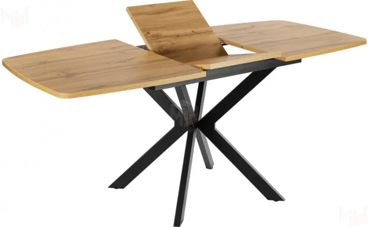 Стол раскладной Твин Лофт 130 Дуб Вотан/Черный