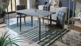 Стол Невада - ДП1-02-08 Эйприл, Черный матовый