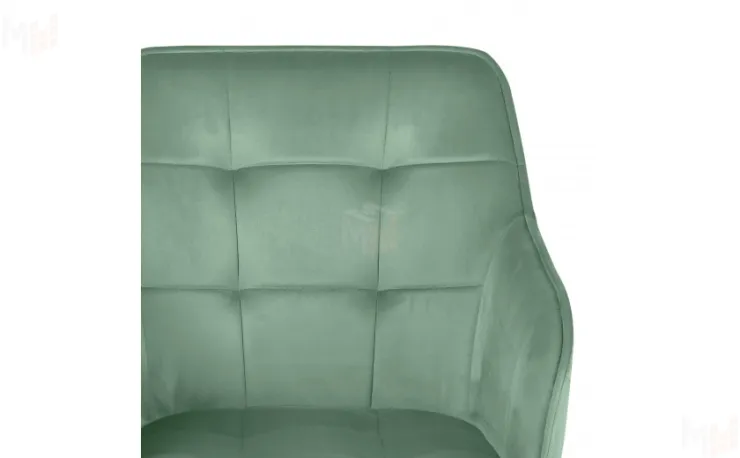 Кресло поворотное Мони Confetti aquamarine/белый