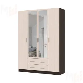Шкаф 4х створчатый Гармония ШК-602М дуб белфорт венге